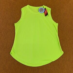 Santiny Womens Size Small Neon Green Sleeveless UPF 50+ Workout Top NWT